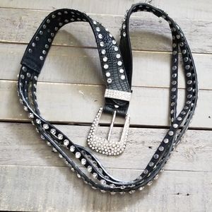 EUC black blingy belt